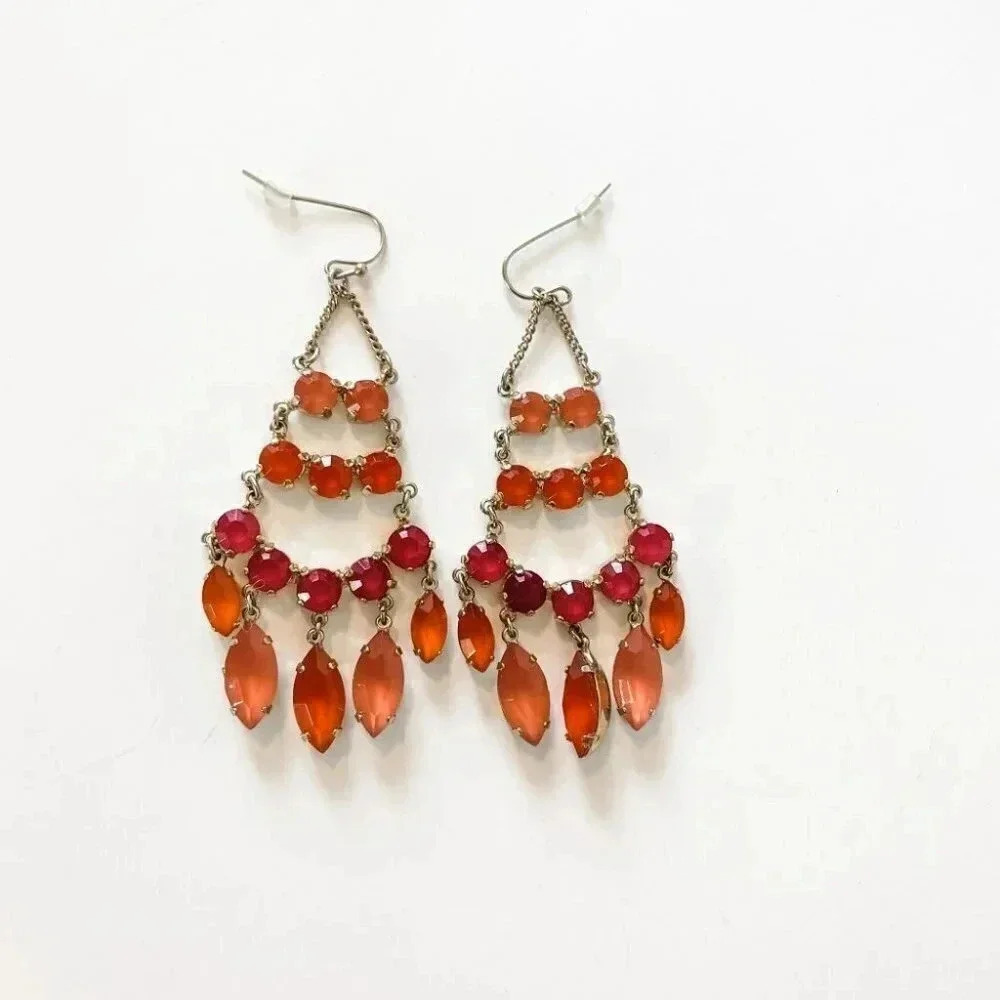 Dangle Jeweled Earrings